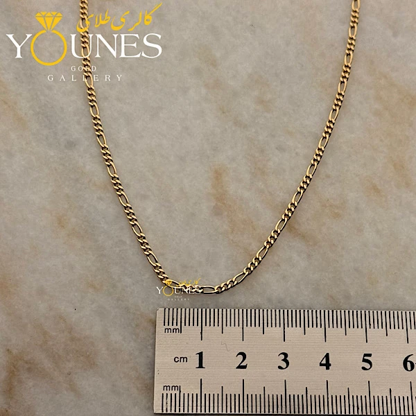 زنجیر طلا فیگارو ریز